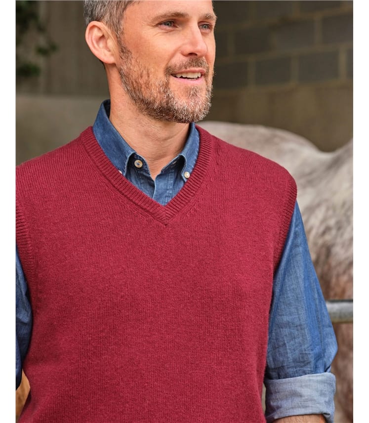 Pull sans manches - Homme - Laine d’agneau