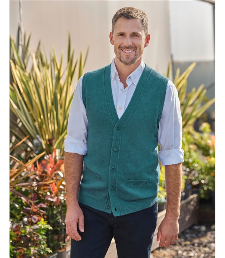 Mens Lambswool Waistcoat