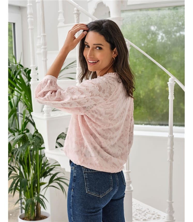 Raglan Jacquard Blouse
