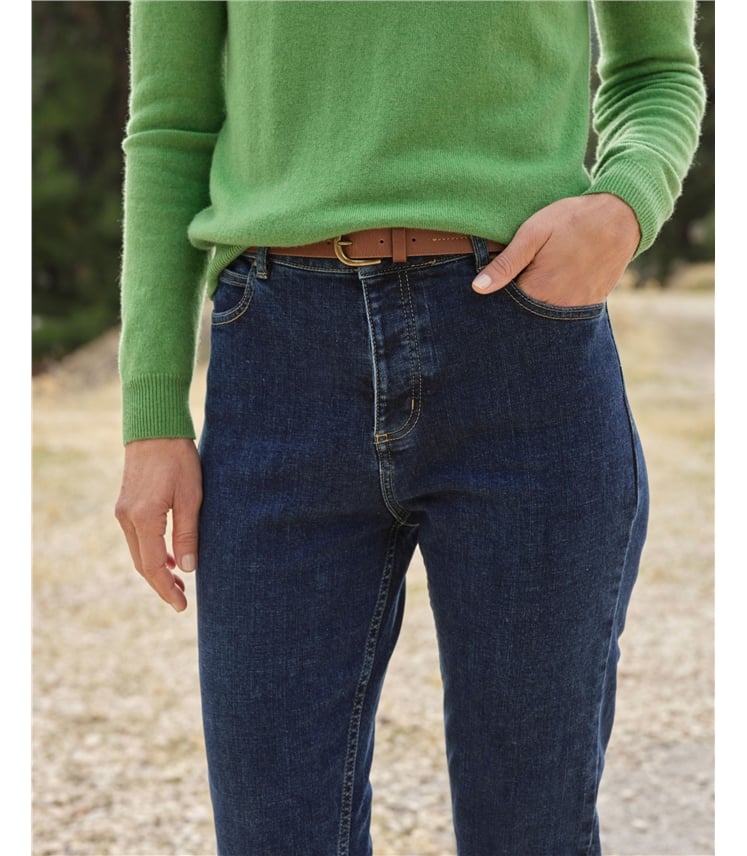 Jeans mit geradem Bein aus Bio-Baumwolle