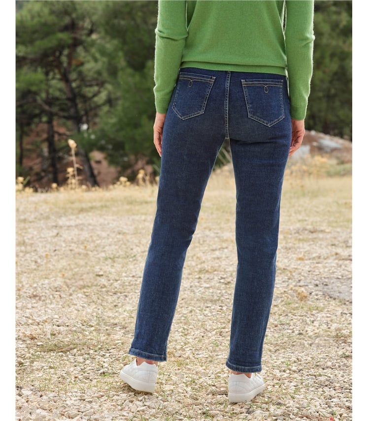 Jeans mit geradem Bein aus Bio-Baumwolle