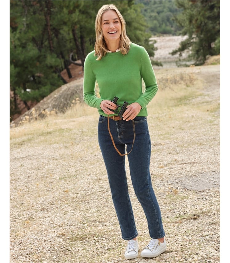 Jeans mit geradem Bein aus Bio-Baumwolle