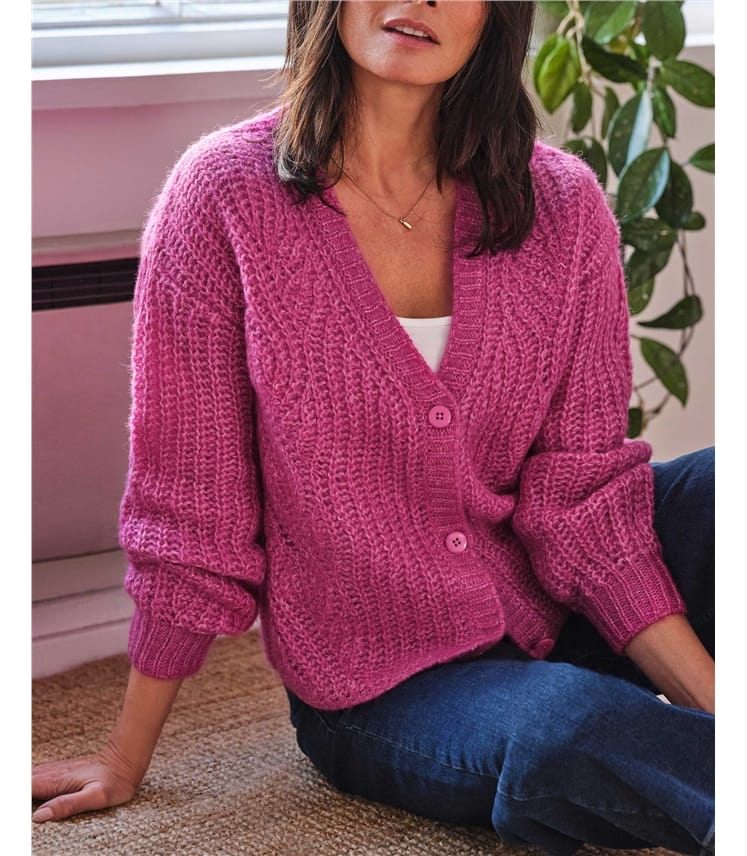 Elliana Mercerised Wool Cardigan