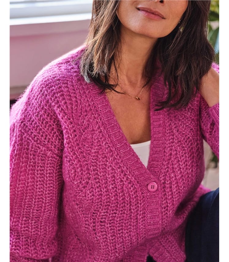 Elliana Mercerised Wool Cardigan