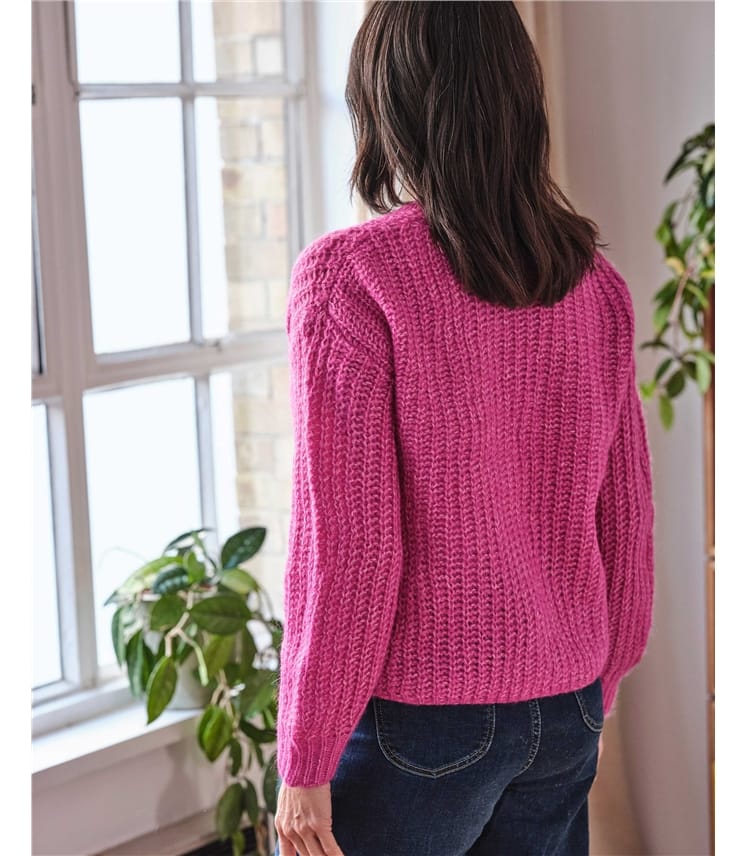 Elliana Mercerised Wool Cardigan