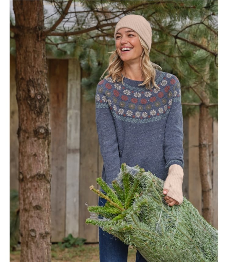 Floral Yoke Pattern Jumper