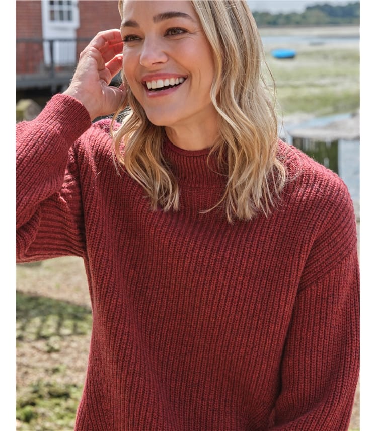 Turtle Neck Half Cardi Jumper