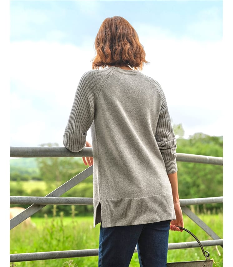 Crew Neck Pocket Tunic