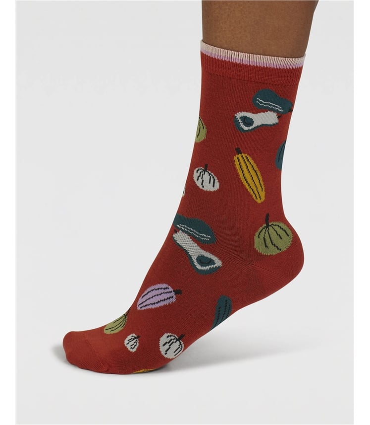 Womens Ginney Patterned 7 Pack Sock Gift Box