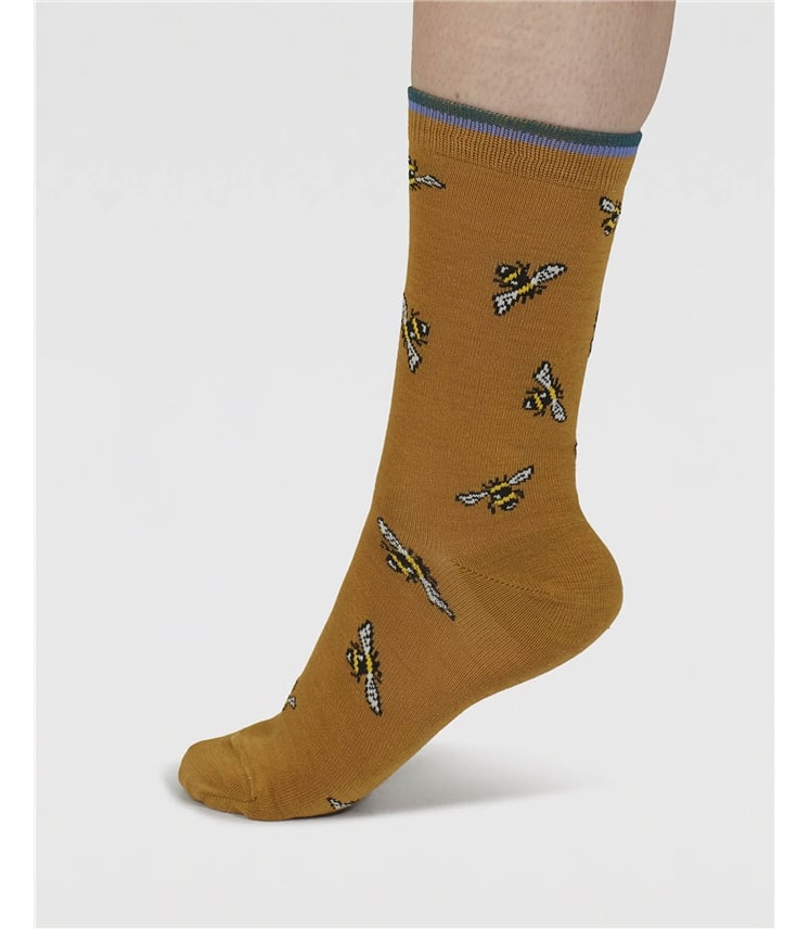 Womens Ginney Patterned 7 Pack Sock Gift Box