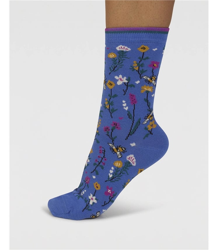 Womens Ginney Patterned 7 Pack Sock Gift Box