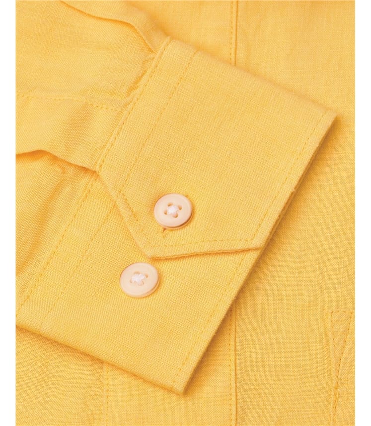 Lemon | Long Sleeve Popover Shirt | WoolOvers UK