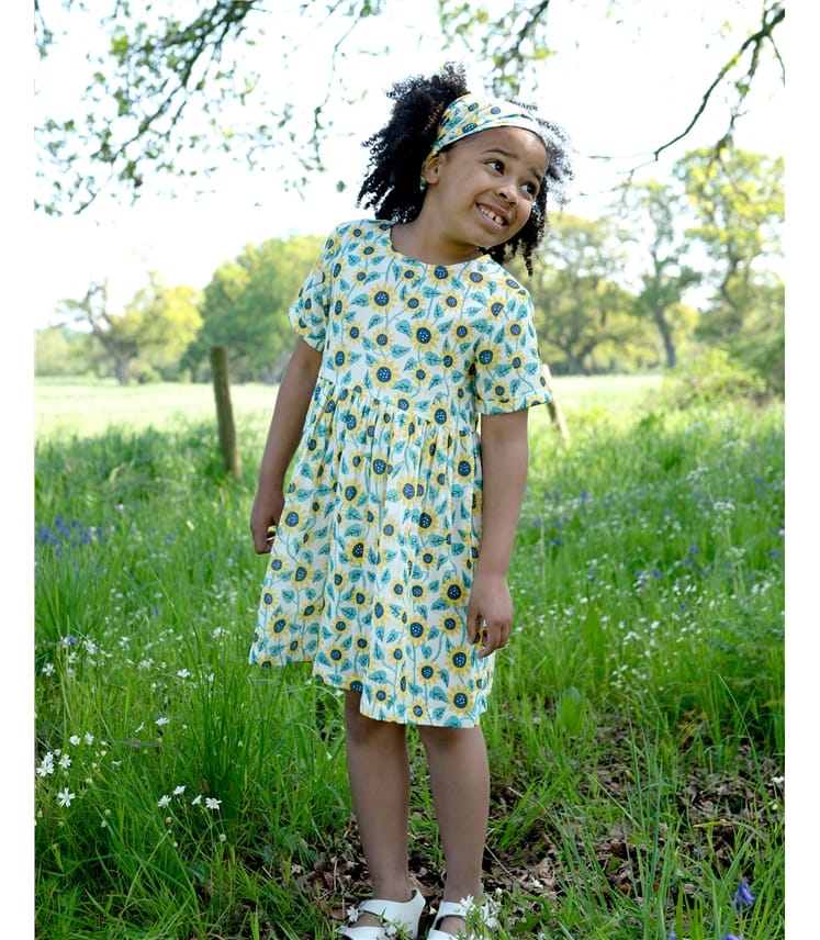 Multi Sunflower Dress WoolOvers UK