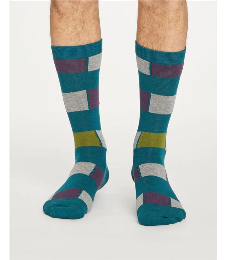 Geo Stripe Socks