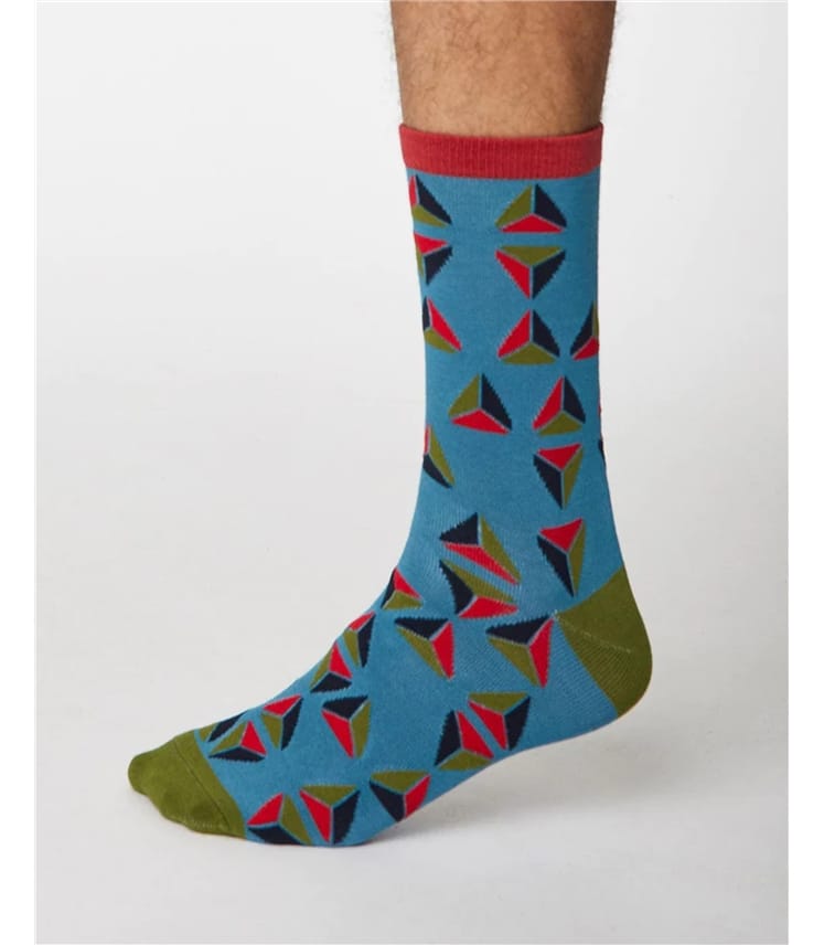 Geometrico Socks Dark