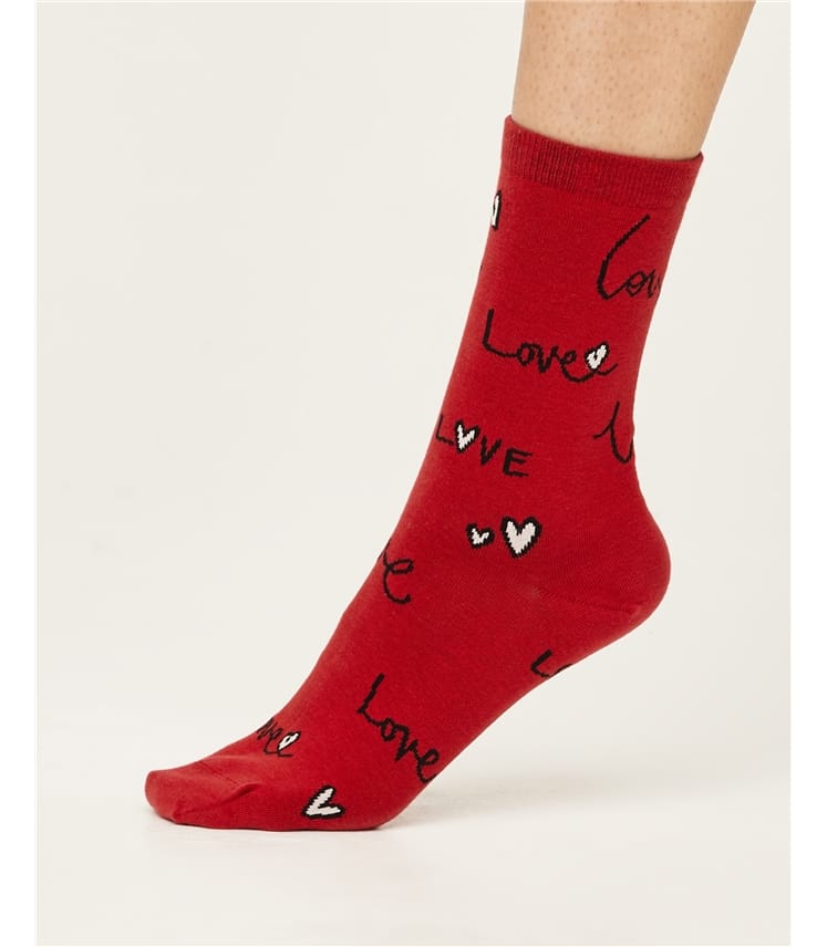 Socken im Geschenkbeutel (1 Paar), Love 