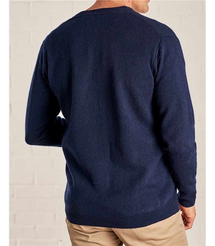 Lambswool V Neck Cardigan