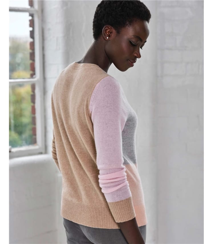 Gassato Diagonal Intarsia Sweater
