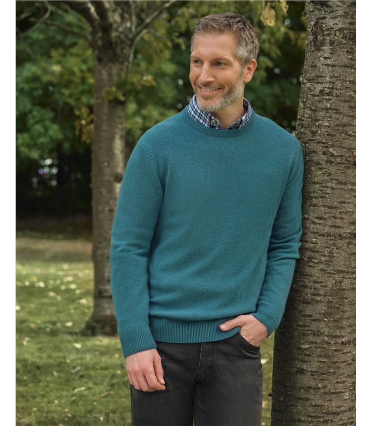 Pull à col V - Homme - Laine d'agneau