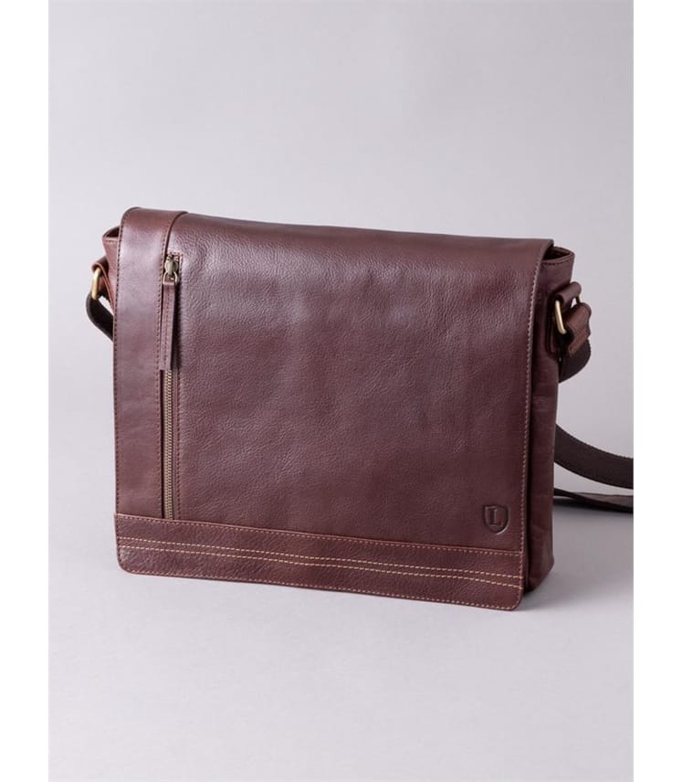 Keswick Large Leather Messenger Bag