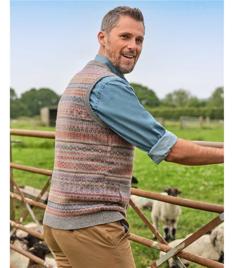 Knitted Fairisle Waistcoat