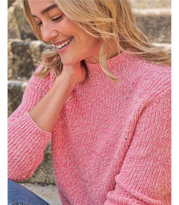 Cotton Twist Pointelle Jumper