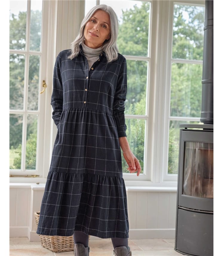 Checked shirt dress uk online