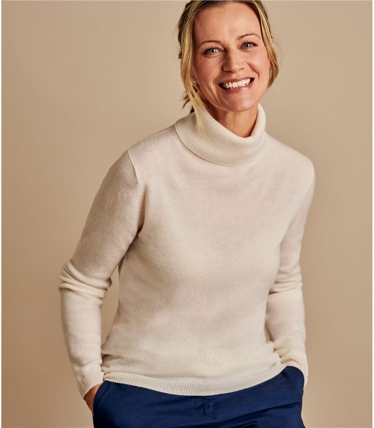 Woolen Bloom Women Polo Neck Jumper Sweaters Long Sleeve Lightweight Wool Turtleneck Jumper Pullover Knitwear Tops