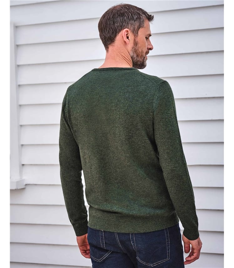 Мужской пуловер из кашемира и шерсти мериноса