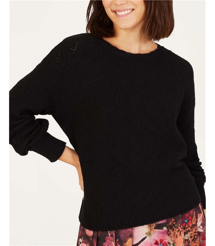 Ivanna Organic Cotton Pointelle Jumper