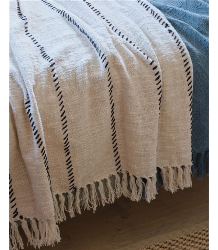 Striped Cotton Throw