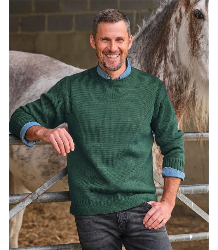 100% Pure Wool Knitted Guernsey Jumper
