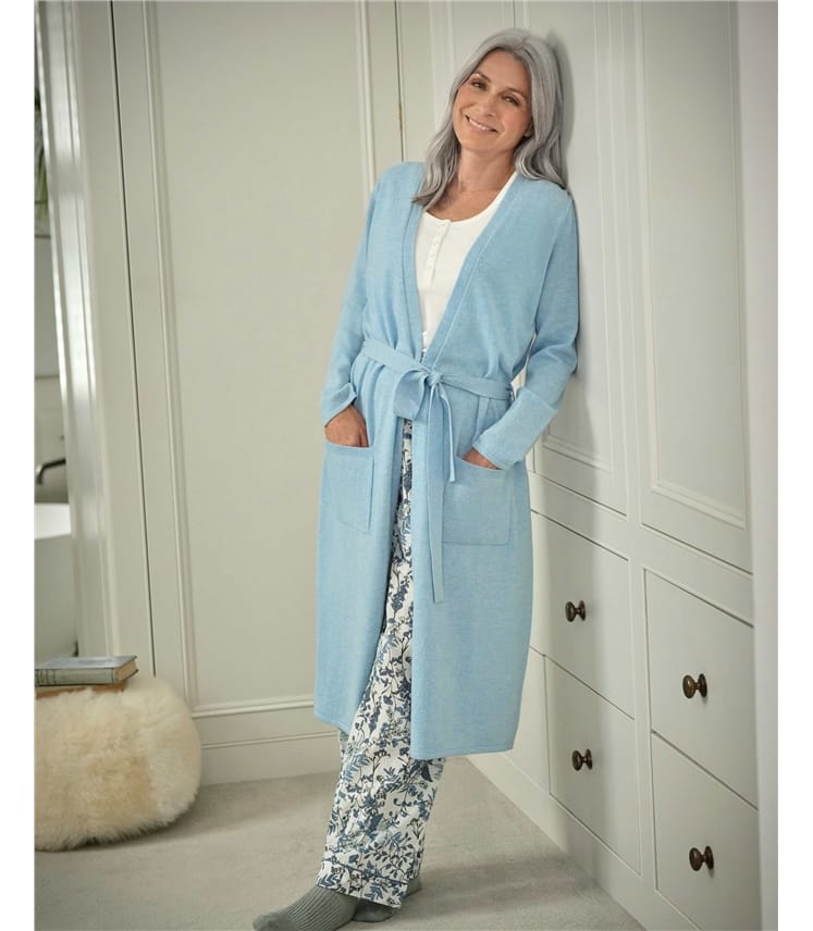 Robe de chambre luxueuse - Femme - Cachemire & Mérinos