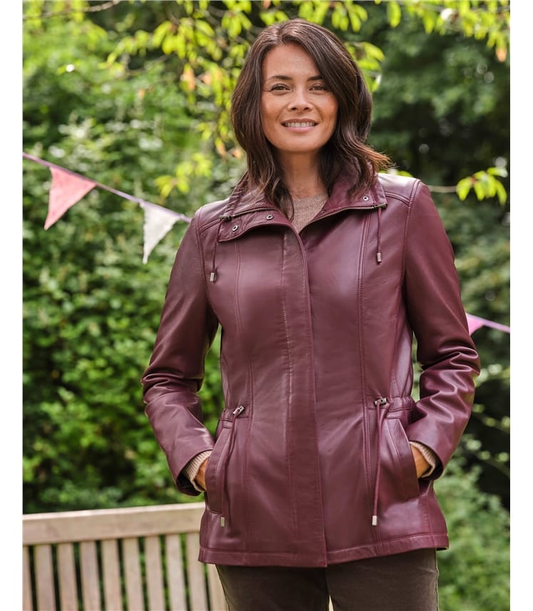 Ladies burgundy sale jacket uk