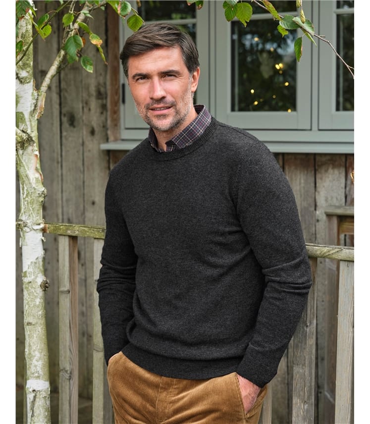 Charcoal cashmere sweater best sale