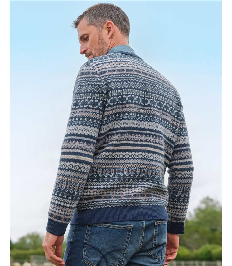 Crew Neck All Over Fairisle Jumper