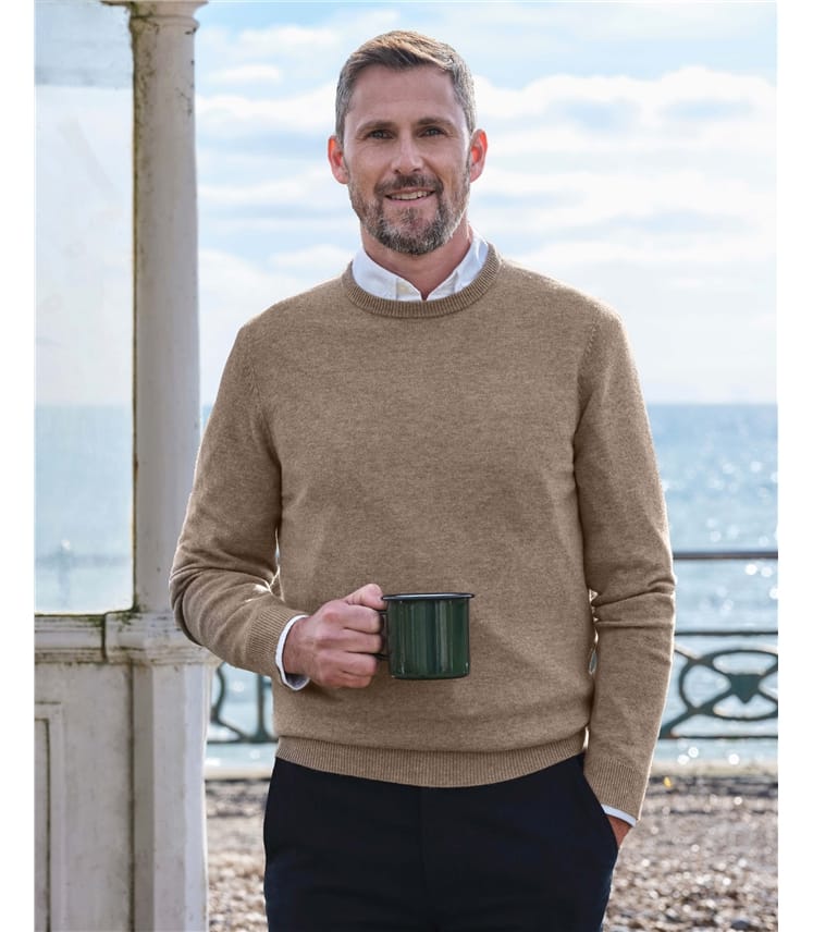 Cashmere Merino Crew Neck Jumper