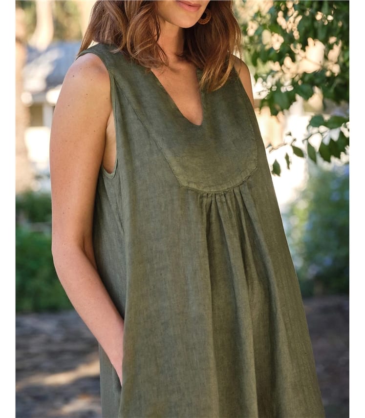 Relaxed Open Collar Dress