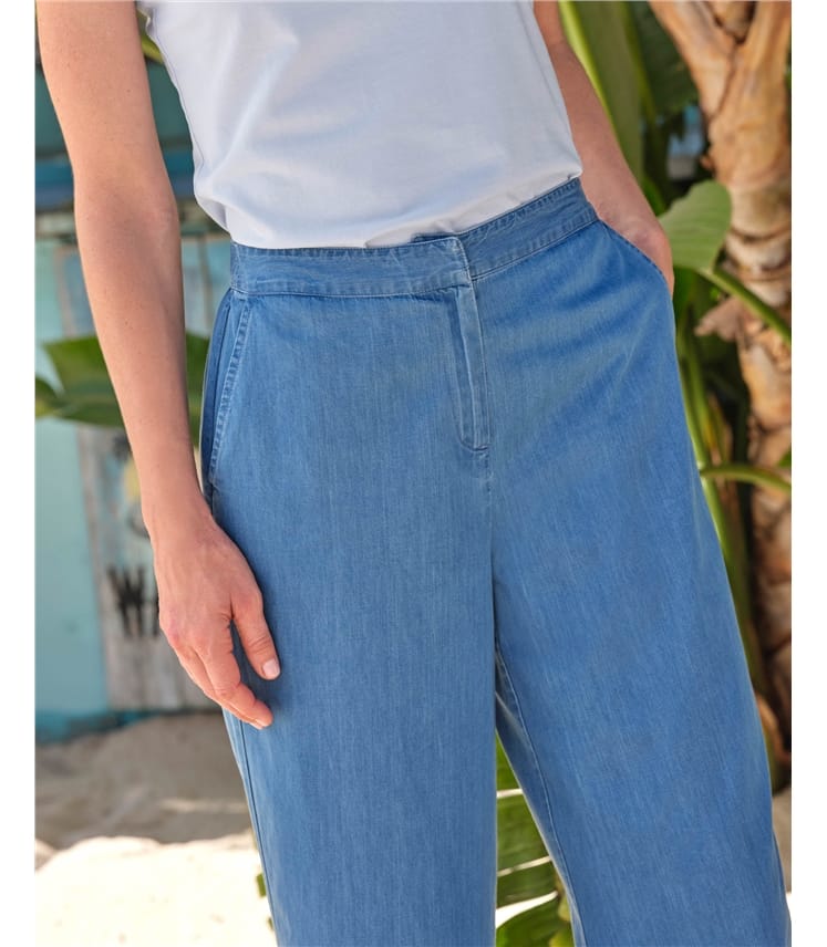 Chambray-Culotten