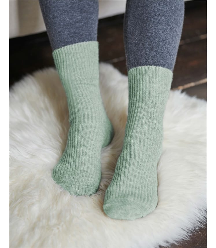 Socken aus Merinowolle und Kaschmir für Damen