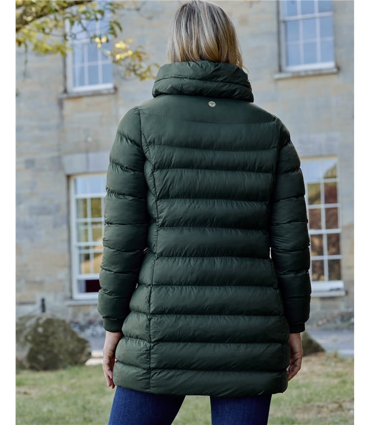 Arnside Funnel Neck Midi Coat