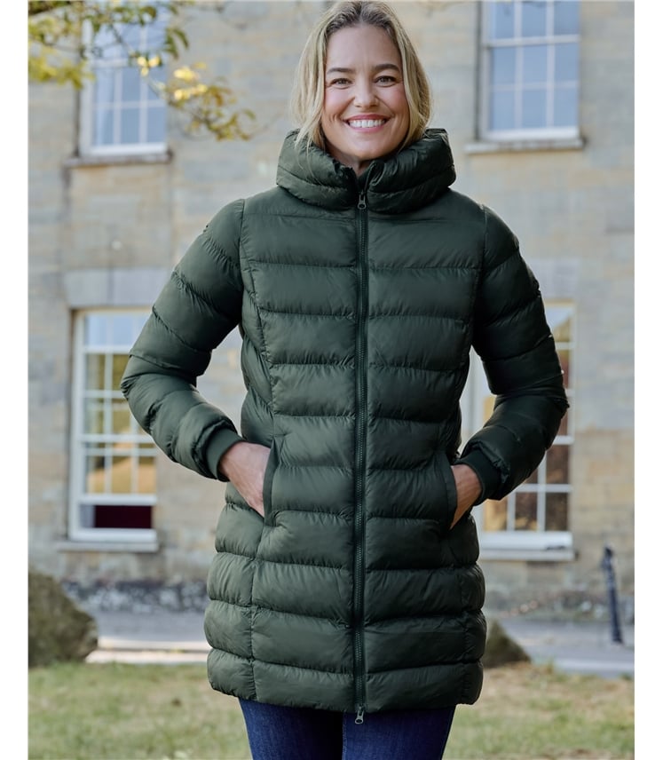 Arnside Funnel Neck Midi Coat