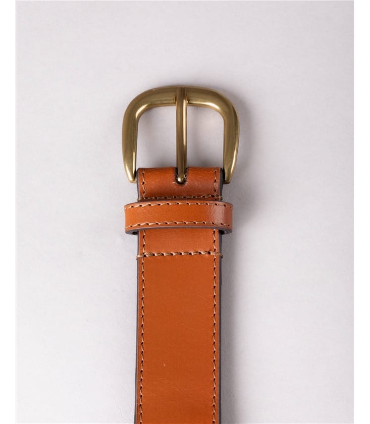 Wray Whip Stitch Leather Belt