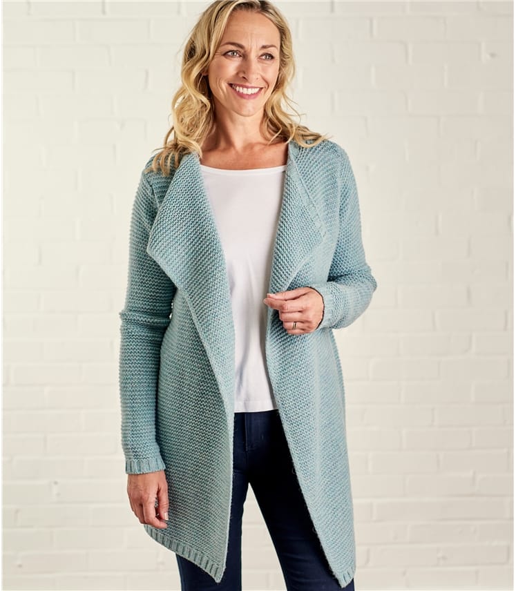 Vert givr  Manteau cardigan   pingle Femme  Laine  d 