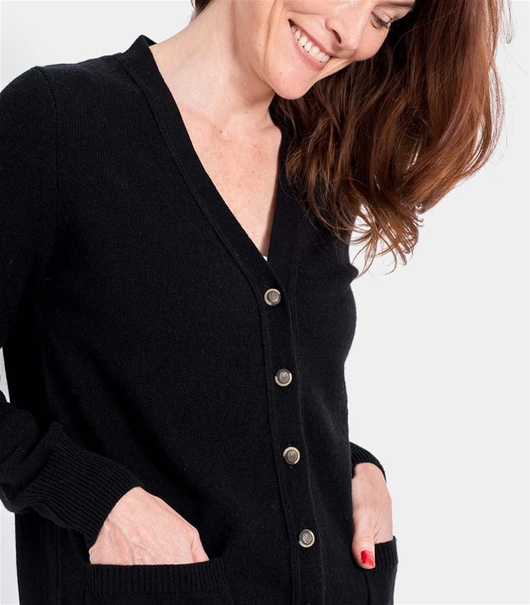 Lambswool V Neck Cardi