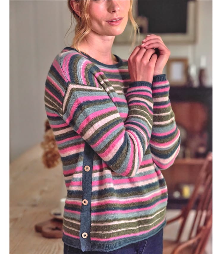 Stripe Button Jumper