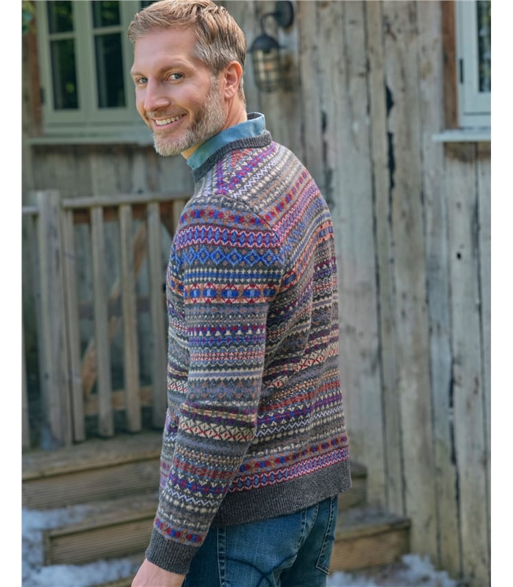 Crew Neck All Over Fairisle Jumper