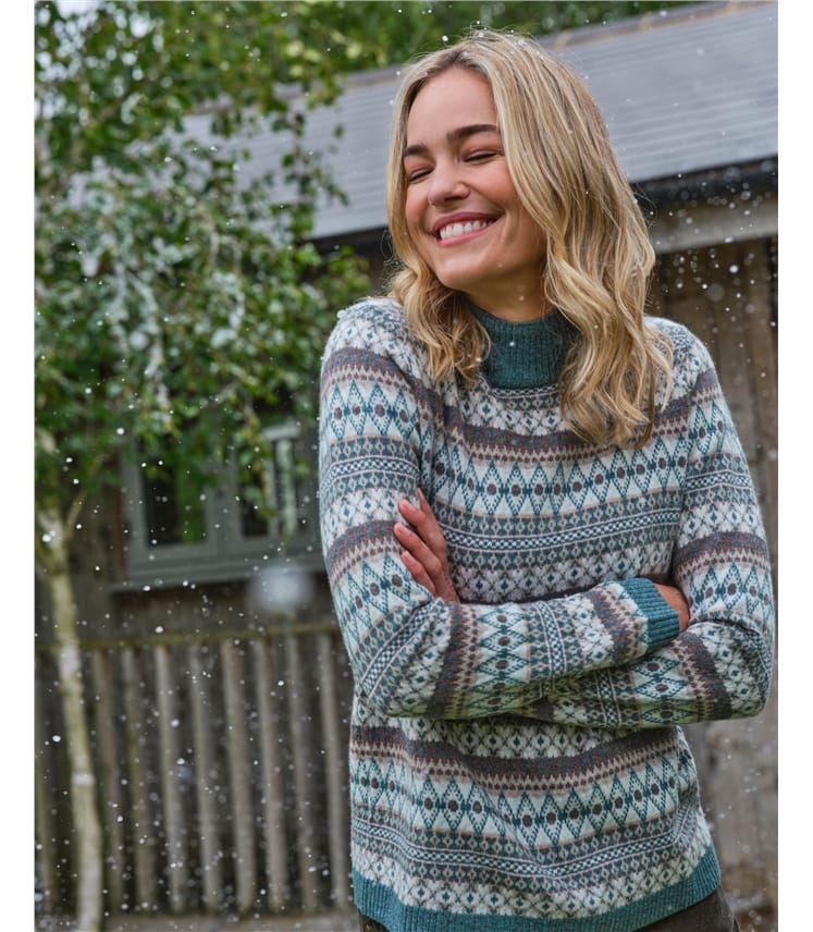 Fairisle Roll Neck Jumper