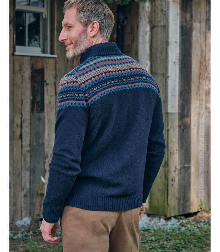 Fairisle Half Zip Jumper