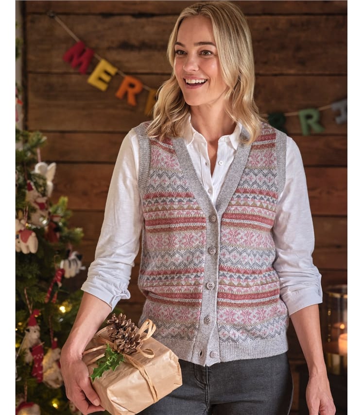 Fairisle Button Waistcoat